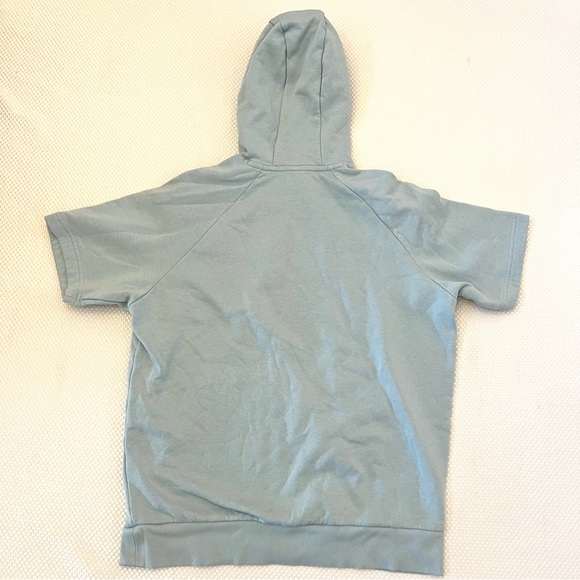 Under Armour Pastel Sea Green Short Sleeve Hoodie Sweatshirt B2/3 - Picture 3 of 9